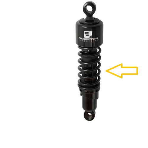 Amortecedor Traseiro Progressive Suspension - 11,5´´ - Heavy Duty - Preto - Touring 2006 - 2018