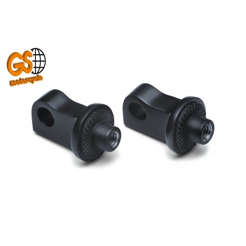 Adaptador Estriado para pedaleiras-plataformas traseiras Softail 18-19 Preto