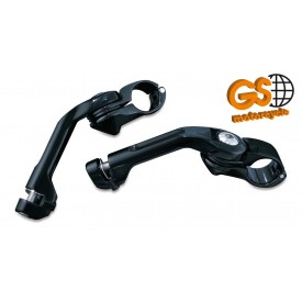 Suporte para Prender A Pedaleira no Protetor de Motor de 1-1/4´´ - Preto - Modelo Longo