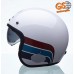 CAPACETE LUCCA SUBLIME SUNSET WHITE COM ÓCULOS SOL INTERNO