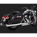 Ponteiras Vance Hines cromada Daytona Touring 17 a 19