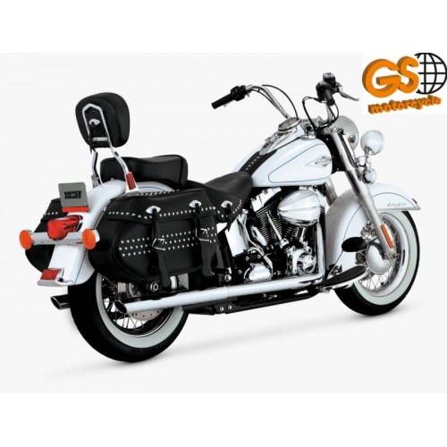 Escapamento Vance Hines-Softail Duals-Cromo-Softail 2012 - 2017