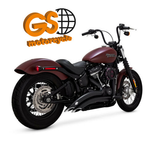 Escapamento Vance Hines Big Radius 2x2-Preto-Softail 1986 - 2017