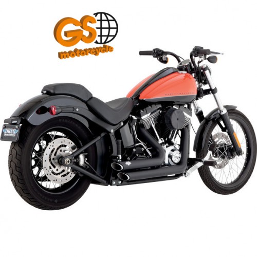 Escapamento Vance Hines Shortshot-Preto-Softail 2012 - 2017