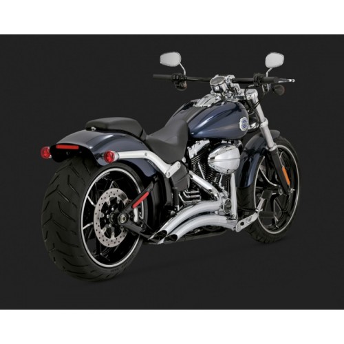 Escapamento Vance Hines Big Radius 2 Into 2 - Cromado - Softail Breakout 2013 - 2017