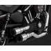 Escapamento Vance & Hines Hi-Output Grenades - Cromado com Preto - Sportster 2004 - 2018