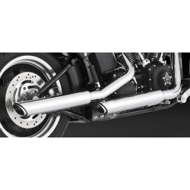 Ponteira 3´´ Vance & Hines Twin Slash - Cromada - Softail Heritage 2007 - 2017 E Breakout 2017