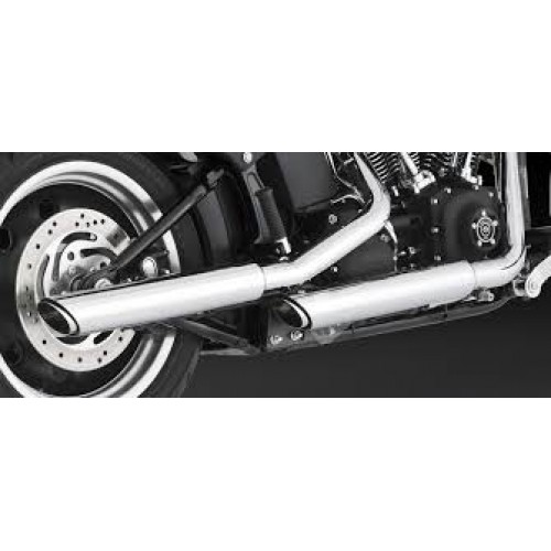 Ponteira 3´´ Vance & Hines Twin Slash - Cromada - Softail Heritage 2007 - 2017 E Breakout 2017