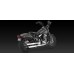 Ponteira 3´´ Vance & Hines Twin Slash - Cromada - Softail Deluxe 2007 - 2017