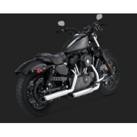 Ponteira 3´´ Vance & Hines Twin Slash - Cromada - Sportster 2004 - 2013