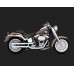 Ponteira 2,5 pole Vance & Hines Straightshots - Cromada - Softail Fat Boy 2007 - 2017