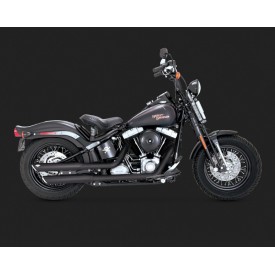 Ponteira 3´´ Vance & Hines Twin Slash - Preta - Softail Deluxe 2007 - 2017